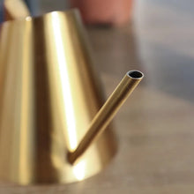 Load image into Gallery viewer, Gold Stainless Steel Long Spout Watering Can
