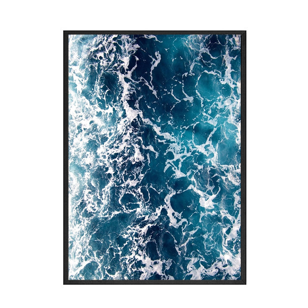 Deep Sea Waves Canvas Print