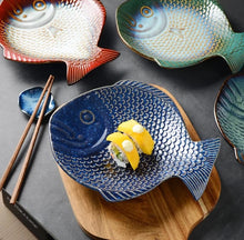 Load image into Gallery viewer, Ceramic Fish Platter
