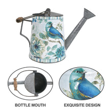 Load image into Gallery viewer, Floral Metal Watering Can Interior &amp; Exterior Use
