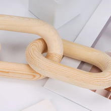 Load image into Gallery viewer, Natural Wooden Hand Carved 5-Link Chain
