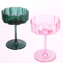 Load image into Gallery viewer, Colourful Retro Petal Cocktail Glasses
