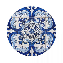 Load image into Gallery viewer, Lisbon Blue Floral Coaster
