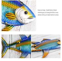 Load image into Gallery viewer, Metal Tuna Fish Wall Art

