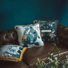 Load image into Gallery viewer, Rainforest Luxury Velvet Cushion cover With Tassels
