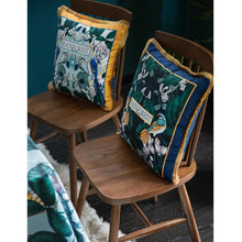 Load image into Gallery viewer, Rainforest Luxury Velvet Cushion cover With Tassels
