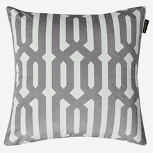 Load image into Gallery viewer, Decorative White &amp; Grey Cushion Cover
