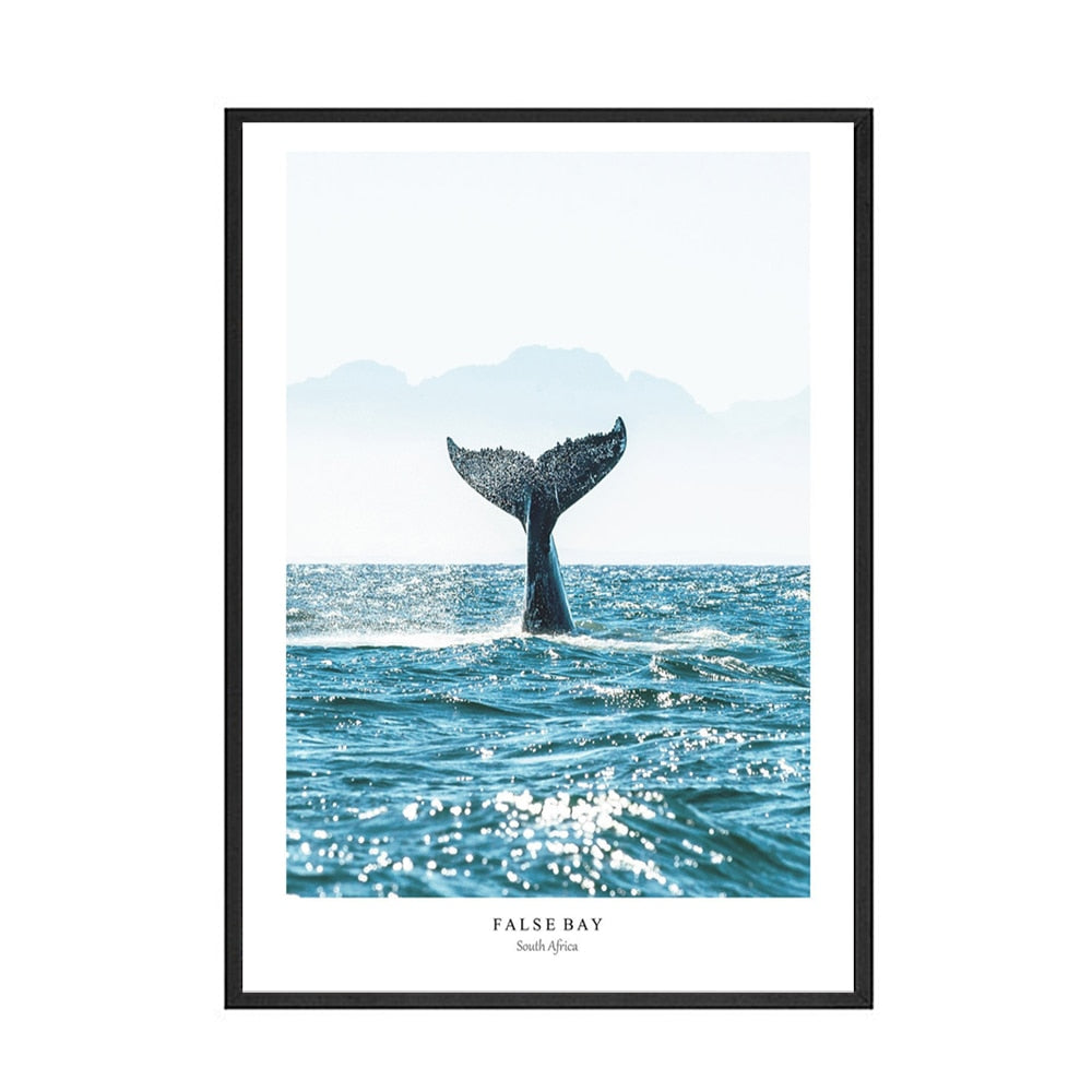 Whale Tail Wall Art Print