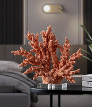 Load image into Gallery viewer, Large Red Resin Coral Ornament
