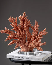 Load image into Gallery viewer, Large Red Resin Coral Ornament
