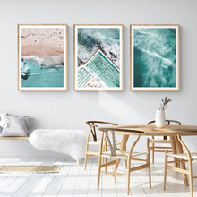 Load image into Gallery viewer, Turquoise Ocean Waves Wall Print
