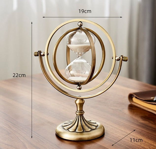 Vintage Metal Hourglass Timer