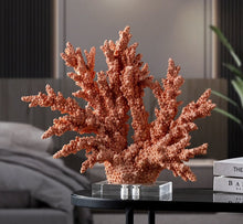 Load image into Gallery viewer, Large Red Resin Coral Ornament
