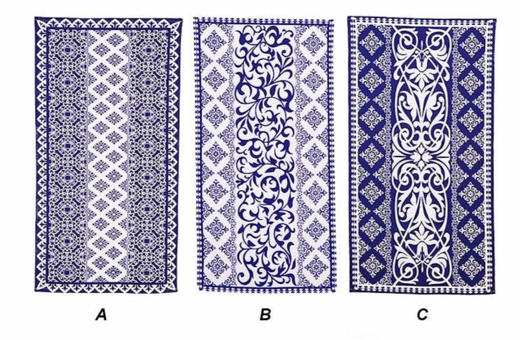 Blue & White Cotton Multi Purpose Table Mats - 3 Variants