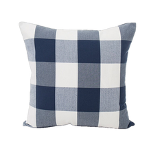 Load image into Gallery viewer, Navy Blue &amp; White Cushion Covers
