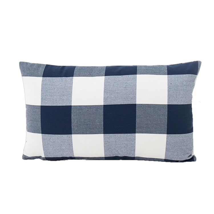 Navy Blue & White Cushion Covers